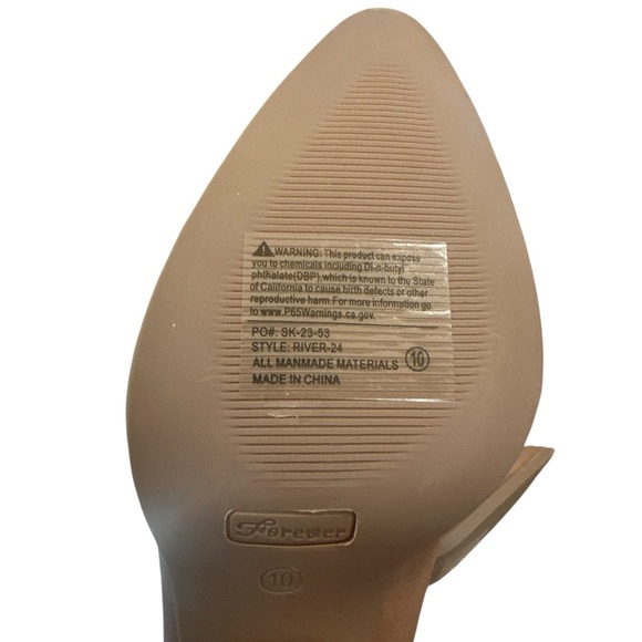 Forever Rivers Suede Ankle Boots Size 10 Tan Pull On Pointed Toe Block Heel - Picture 10 of 13